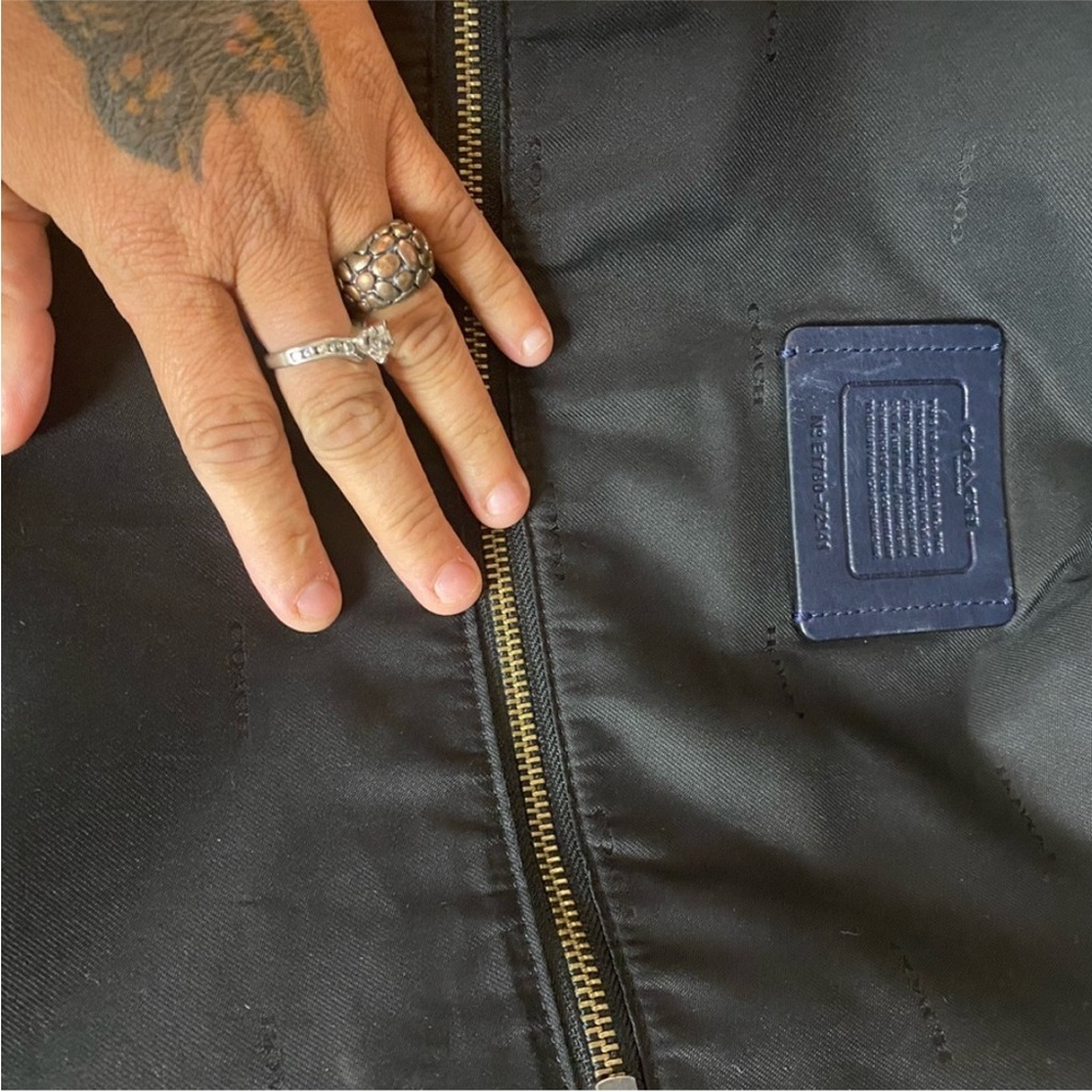 Coach Blue and Black Messenger Bag with Futuristic Design - Picture 7 of 8